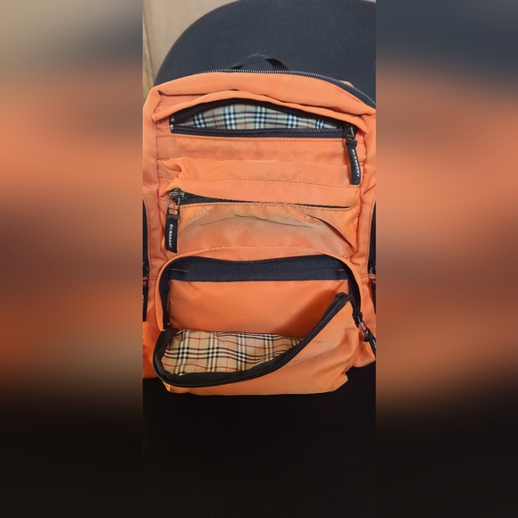 Burberry backpack Nylon orange auth# BS12306 - Picture 9 of 16